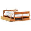 vidaXL Letto in legno massiccio senza materasso cera marrone 120x200 cm legno di pino
