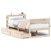 vidaXL Letto in legno massiccio senza materasso 90x190 cm pino