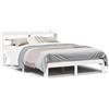 vidaXL Struttura letto con testiera senza materasso bianco 150x200 cm