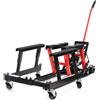 Wiltec Set 680kg ATV Quad Lifter - cric per moto piattaforma di sollevamento + cavalletto di montaggio con ruote per il sollevamento a rotazione fino a 680 kg