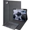 Accezz Tastiera QWERTY Bluetooth flip cover per iPad Pro 13 (2024) M4 - Nero