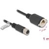Delock - Cavo di rete - da M12-D (W) a RJ-45 (W) a 4 pin avvitabile - 1,0 m - 6,8 mm - FTP - CAT 5e - a trefoli, sagomato -