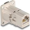 Delock connettore da pannello RJ45 tipo D in metallo Cat.6A STP (67062)