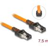 Delock - Cavo patch - da RJ-45, 24 pin USB-C a RJ-45, 24 pin USB-C - 7,5 m - 6,2 mm - S/FTP - senza alogeni, fino a 10 Gbps