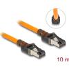 Delock - Cavo patch - da RJ-45 (M) a RJ-45 (M) - 10,0 m - 6,2 mm - S/FTP - CAT 6a - Funzione Portfinder (alimentato da USB-C)