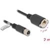 Delock - Cavo di rete - da M12-D (W) a RJ-45 (W) a 4 pin avvitabile - 2,0 m - 6,8 mm - FTP - CAT 5e - sagomato, a trefoli -