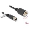 Delock - Cavo di rete - 8 pin M12-X (W) a RJ-45 (W) avvitabile - 5,0 m - 6,8 mm - S/FTP - CAT 6a - Codice X - Nero