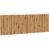 vidaXL Testiera a parete in rovere Artisan 240x1,5x80 cm materiale a base di legno