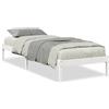 vidaXL Letto in legno massiccio extra lungo senza materasso bianco 80x210 legno di pino