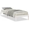 vidaXL Letto in legno massiccio extra lungo senza materasso bianco 90x210 legno di pino