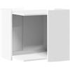 vidaXL Cestino Bianco 53x53x51 cm Materiale a base di legno