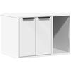 vidaXL Cestino Bianco 60x40x40 cm Materiale a base di legno