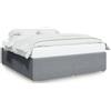 vidaXL Struttura letto senza materasso grigio chiaro 200x200 cm tessuto