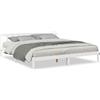 vidaXL Letto in legno massiccio extra lungo senza materasso bianco 200x210 legno di pino
