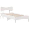 vidaXL Letto in legno massiccio senza materasso bianco 75x190 cm in legno di pino