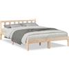 vidaXL Letto in legno massiccio extra lungo senza materasso 160x210 legno di pino