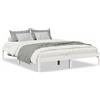 vidaXL Letto in legno massiccio extra lungo senza materasso bianco 140x210 legno di pino