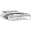 vidaXL Letto in legno massiccio extra lungo senza materasso bianco 180x220 legno di pino