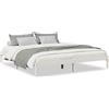 vidaXL Letto in legno massiccio extra lungo senza materasso bianco 200x220 legno di pino
