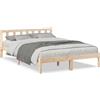 vidaXL Letto in legno massiccio extra lungo senza materasso 160x220 legno di pino