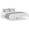 vidaXL Letto in legno massiccio Extra Lungo senza materasso Bianco 160x220 Legno di pino