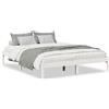 vidaXL Letto in legno massiccio Extra Lungo senza materasso Bianco 140x220 Legno di pino