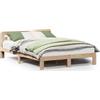 vidaXL Letto in legno massiccio senza materasso 135x190 cm in legno di pino