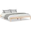 vidaXL Letto in legno massiccio extra lungo senza materasso 200x210 cm in legno di pino