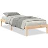 vidaXL Letto in legno massiccio extra lungo senza materasso 80x210 cm in legno di pino
