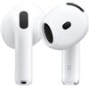 Apple AirPods (4a generazione) AirPods 4, senza fili, chiamate/musica/sport/ogni giorno, auricolari, bianco