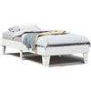 vidaXL Letto in legno massiccio senza materasso bianco 75x190 cm in legno di pino