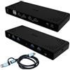 iTEC i-Tec - Docking station - USB-C / USB4 / Thunderbolt 3 / Thunderbolt 4 - 2 x HDMI, 2 x DP++ - 1GbE (CADUA4KDOCKPDB)