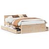 vidaXL Letto in legno massiccio senza materasso con testata 150x200 cm pino
