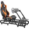 VEVOR supporto per volante da corsa con ruote per Logitech G923/G920/G29, robusto cockpit per simulatore di guida in acciaio - Thrustmaster T248P, supporto per volante e pedale regolabile, carico massimo 150 kg