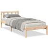 vidaXL Letto in legno massiccio extra lungo senza materasso 80x210 cm in legno di pino