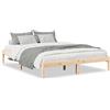 vidaXL Letto in legno massiccio extra lungo senza materasso 140x220 in legno di pino
