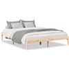 vidaXL Letto in legno massiccio extra lungo senza materasso 140x210 in legno di pino