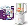 Philips Avent macchina per la pappa 2 in 1, vaporiera, cottura a vapore e frullatura, capacità 800 ml, ricettario incluso, bianco (modello SCF870/20) Macchina per la pappa 2 in 1