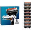 Gillette Lame da barba Gillette ProGlide, 8 lame di ricambio per rasoi da uomo con lama a 5 taglienti