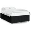 vidaXL Struttura letto senza materasso nero 140x190 cm tessuto