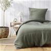 Douceur d'interieur Set di biancheria in cotone con texture, ANGELIA, 140 x 200 cm, beige