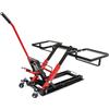 Wiltec Sollevatore idraulico Wiltec 3 in 1, sollevatore per moto fino a 300 kg, sollevatore per quad fino a 53 cm, sollevatore mobile per ATV, tosaerba, motociclette