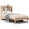vidaXL Letto a libreria senza materasso 75x190 cm in legno di pino massiccio