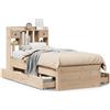 vidaXL Letto a libreria senza materasso 75x190 cm in legno di pino massiccio