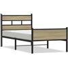 vidaXL Struttura letto senza materasso rovere Sonoma 80x200 cm materiale a base di legno