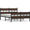 vidaXL Struttura letto senza materasso con testiera e pediera 140x190 cm