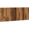 vidaXL Testiera effetto legno vecchio 200x1,5x80 cm Materiale a base di legno