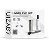 LAYZIN Under Eye-Set - Per un contorno occhi luminoso - Riduce occhiaie, borse e borse sotto gli occhi - Set di dermaroller 0,35 mm e SERUM 03