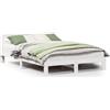 vidaXL Letto in legno massiccio senza materasso bianco 150x200 cm in legno di pino