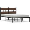 vidaXL Struttura letto senza materasso con testata in rovere marrone 120x190 cm